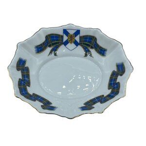 Royal Albert Trinket Dish Nova Scotia Tartan Bone China England Small Bowl